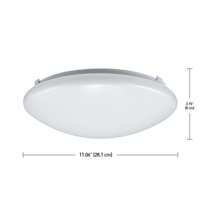Plafonnier encastré à simple cuve à DEL 1 lumière Minford