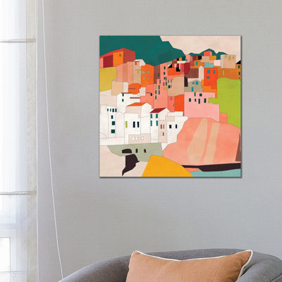 Cinque Terre 1 Piece Wrapped Canvas Painting