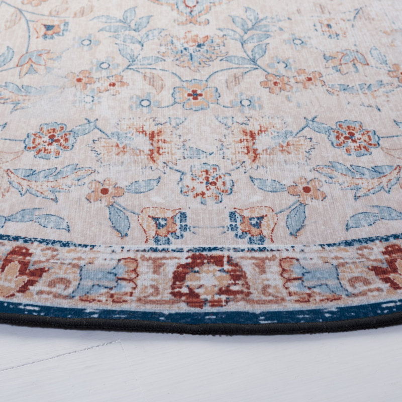 Tucson Performance Machine Washable Oriental Rug, Round 6'