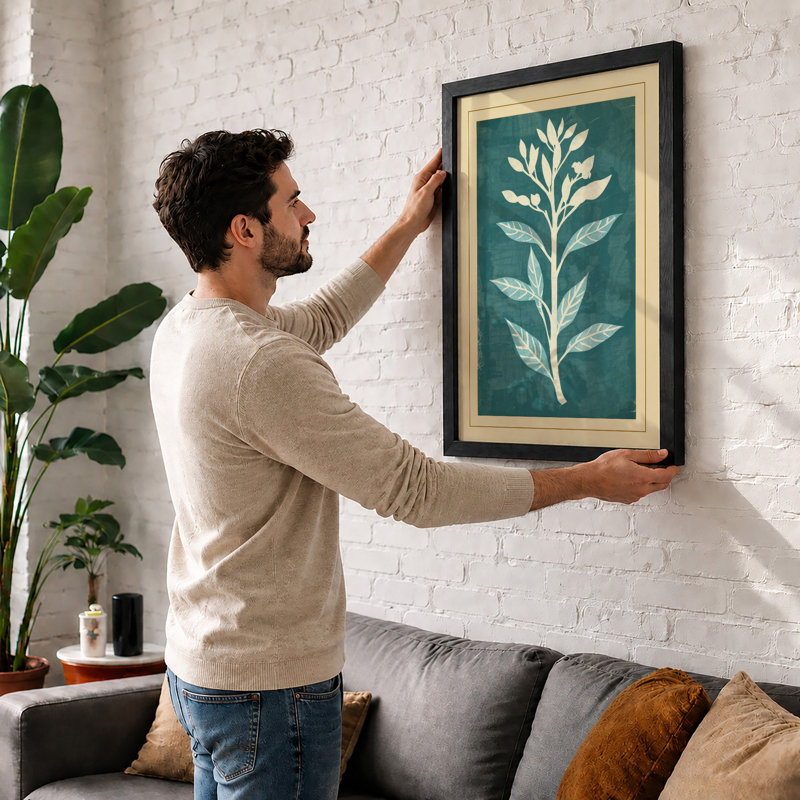 Gilded Botanica Botanical - Print, A3 - 42.0 x 29.7 cm, White