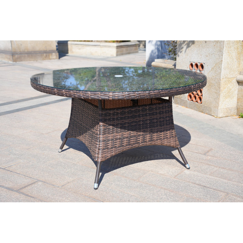 Table de salle à manger Medea, Brun
