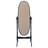 Dunne Black Cheval Mirror