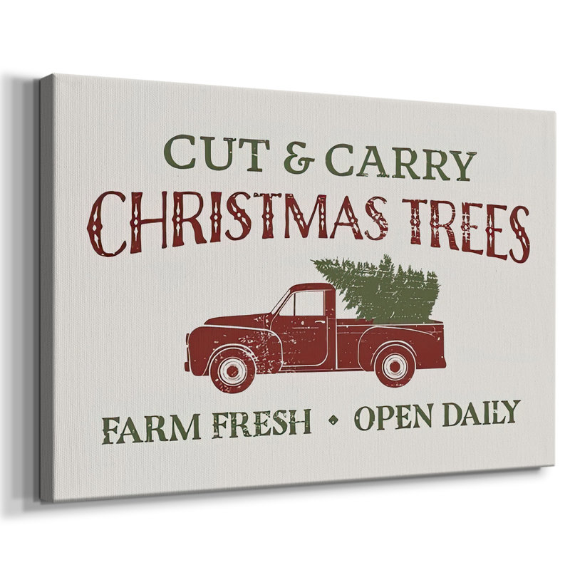 " Christmas Farm Sign II ", 12" H x 18" W x 1.5" D