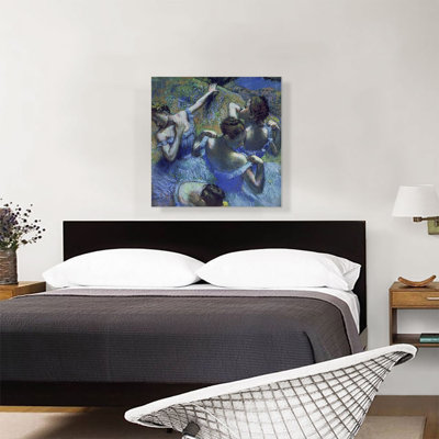 «Blue Dancers 1899» par Edgar Degas - peinture sur toile tendue