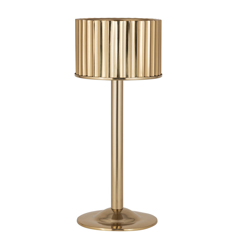 Support de seau à glace en acier doré seulement