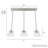 Cypress Grove 3 - Light Cluster Bell Pendant-71473630