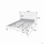 Lit plateforme moderne avec tête de lit capitonnée en polyfibre, aucun sommier requis-1822779991-1815240466