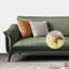Causeuse-coussin standard en cuir véritable vert-1167031084
