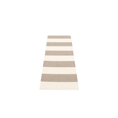 Bob Striped Area Rug in Black/Beige
