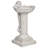 Emiliano Resin Single Tier Birdbath