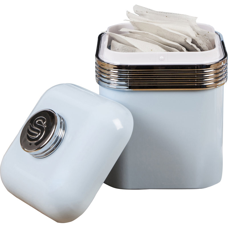 Swan Retro Kitchen Storage Canisters, Iron, 1 Litre, Blue