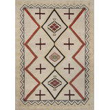 Mesa Hand Knotted Wool Geometric Shapes Area Rug