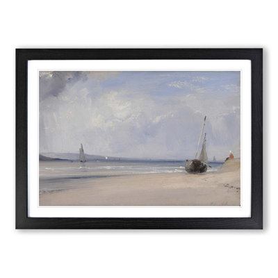 The Boats by Richard Bonington - Framed Print