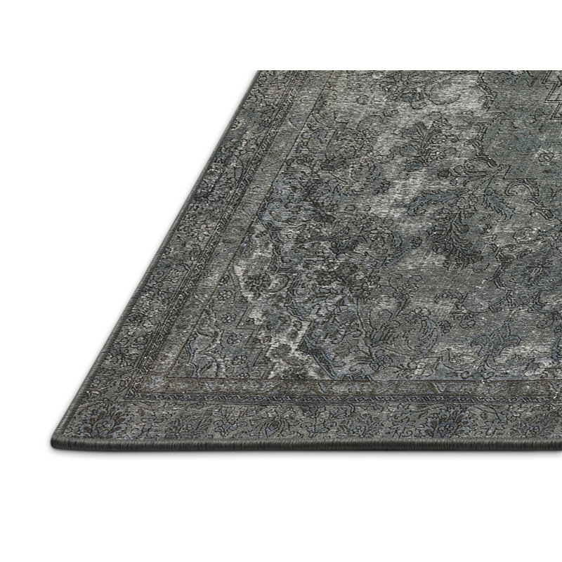 Tapis oriental gris Shellie, Rectangle 7 pi x 9 pi