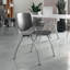 Chaises de vestibule empilables en plastique avec dossiers perforés Oliverson-809560535-848270531