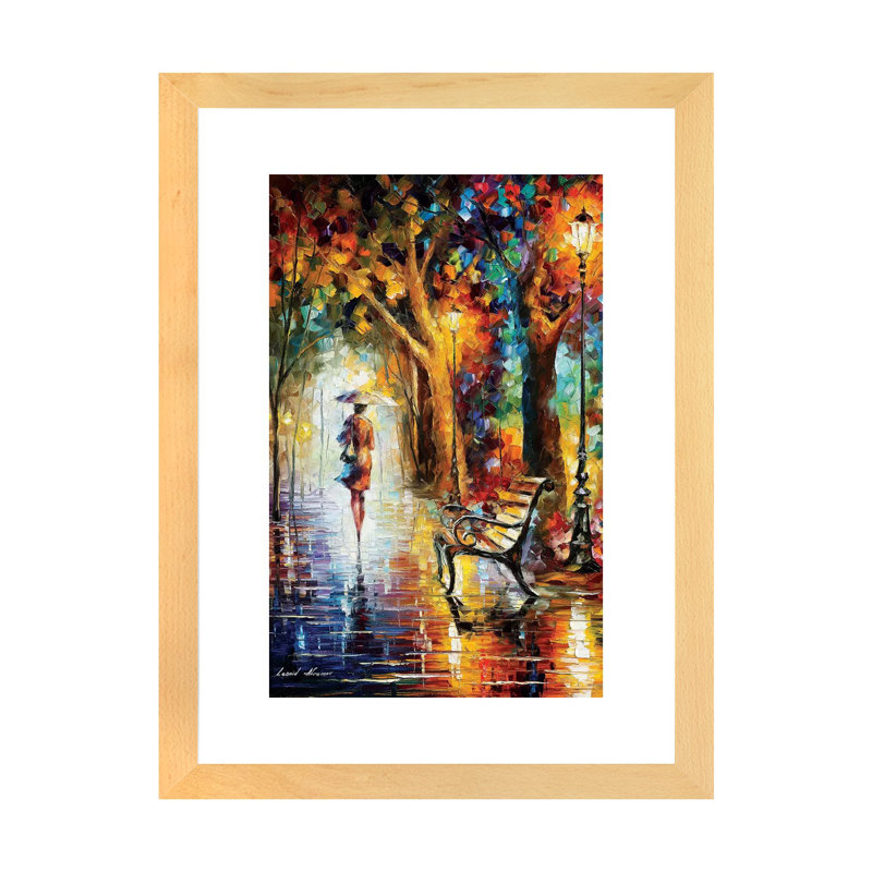 The end of patience par Leonid Afremov, reproduction d’art, H 24 po x l 16 po x P 1 po, Papier encadré naturel
