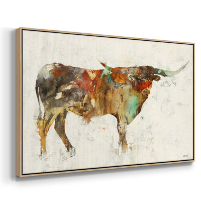 Longue corne, reproduction sur toile encadrée
