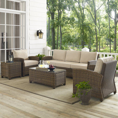 5 - Person Patio Conversation Set with Cushions