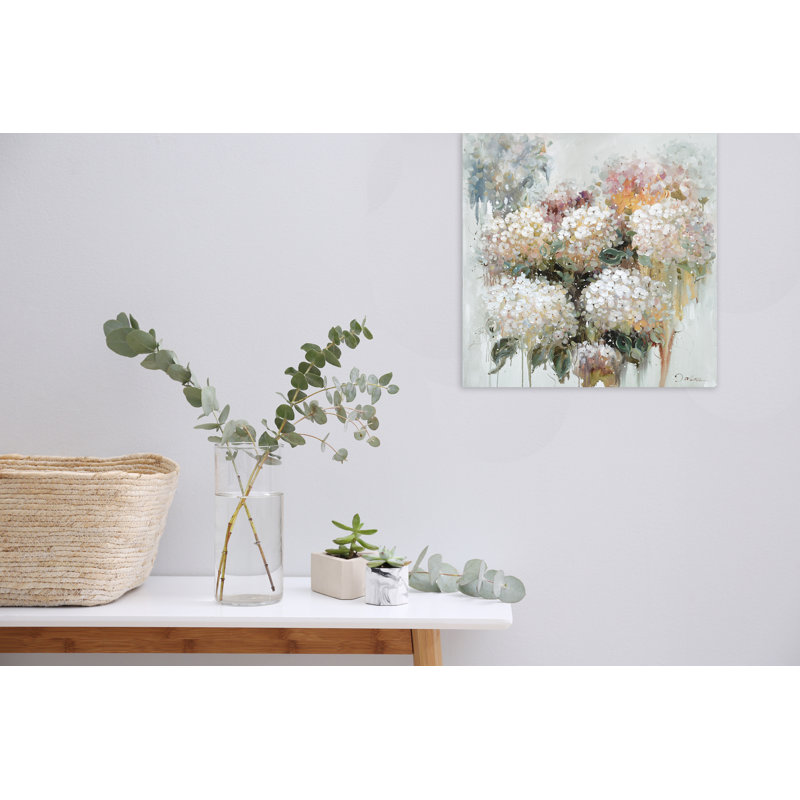 Peinture sur toile tendue, H 12 po x l 12 po x P 1,5 po