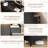 Farmhouse Drawer Dresser with Charging Station & LED Lights, Slim Wooden Bedroom Dresser-563692065