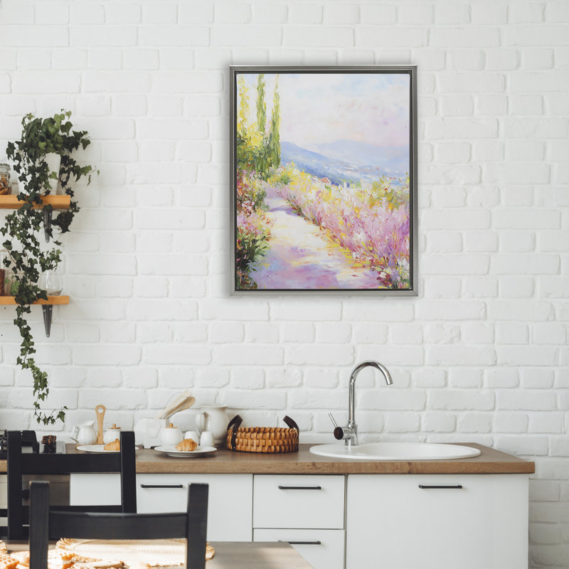 Promenade pittoresque avec cadre flottant Wilflowers, design by Creative Studio, H 21 po x l 17 po