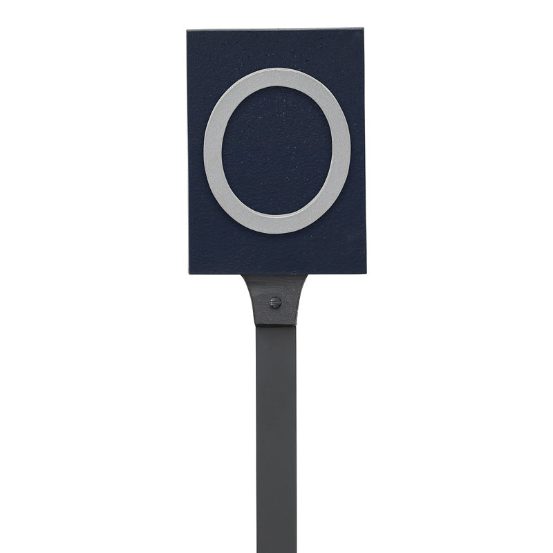 Rectangle pour pelouse, Marine / Argent, Oui