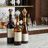 Marble and Metal Bar Bottle Stopper Set with Stand for Home Accessories - Cocktail Bar Tools with Gift Box for Entertaining - Set of 3, 10", Gold & White