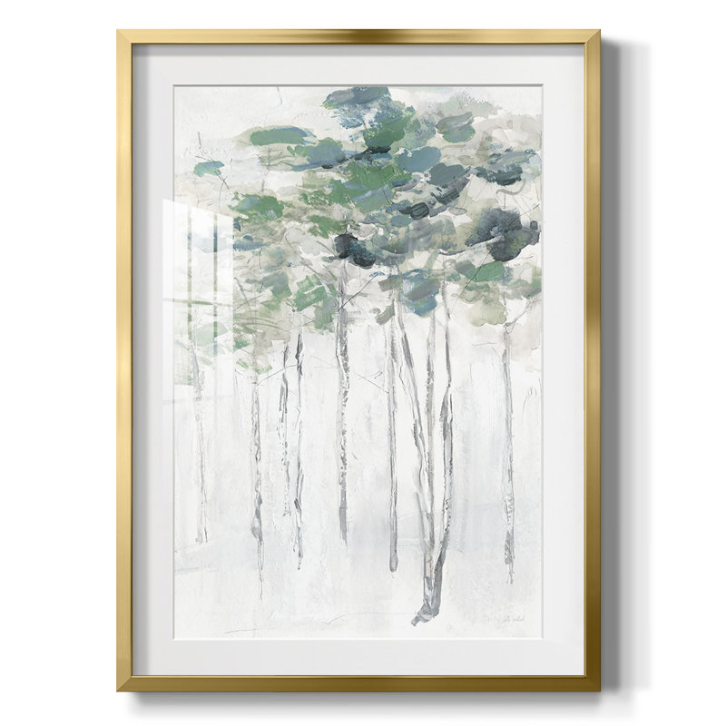 «Abstract Neutralité II», reproduction encadrée, Blanc, Papier avec cadre doré