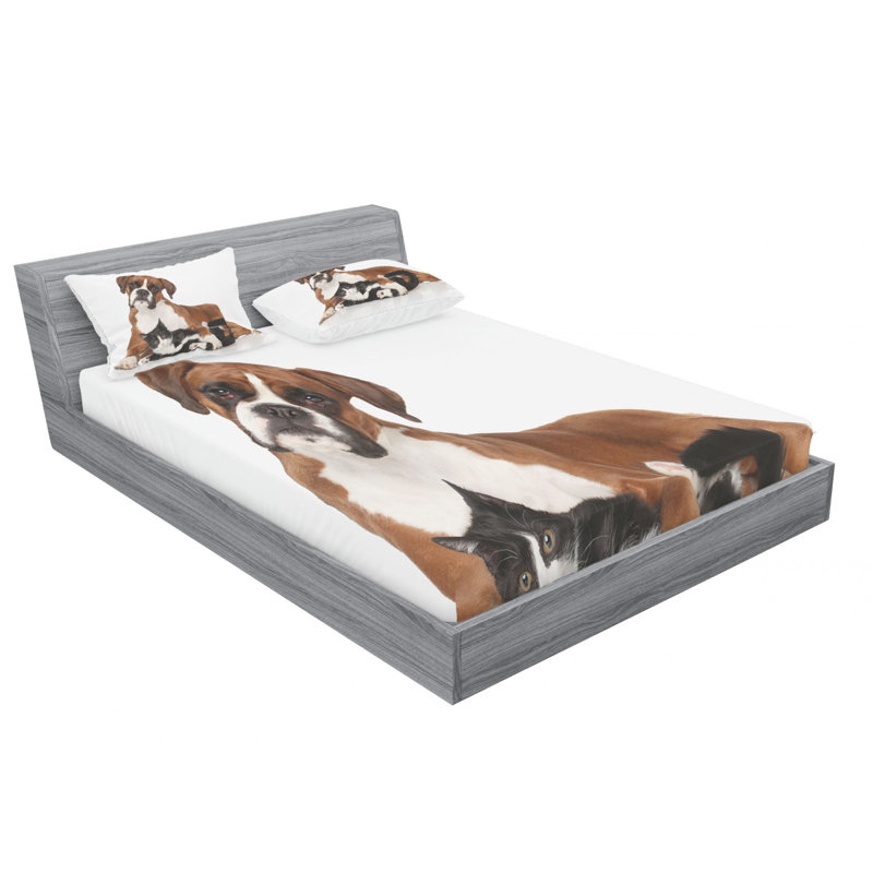Microfiber Sheet Set, Queen Sheet + Fitted Sheet + 2 Pillowcases