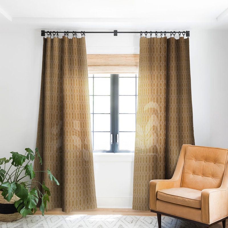 Rideau occultant en polyester Yosha, L 50 po x L 63 po