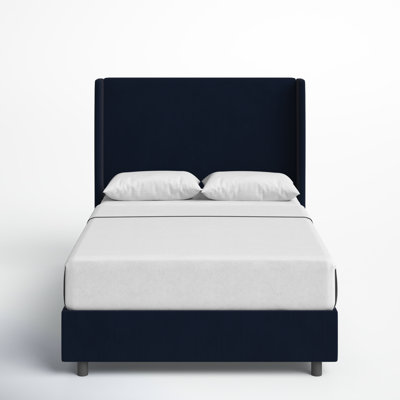 Tilly Linen Upholstered Wingback Bed