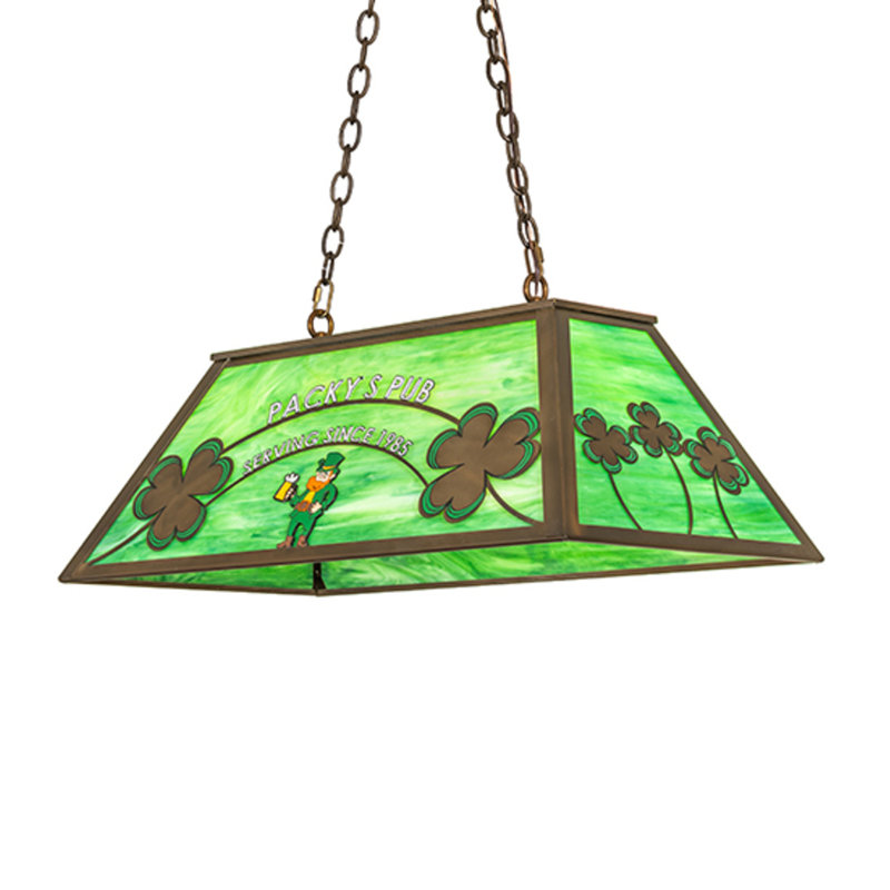 33" Long Personalized Packy's Pub Oblong Pendant