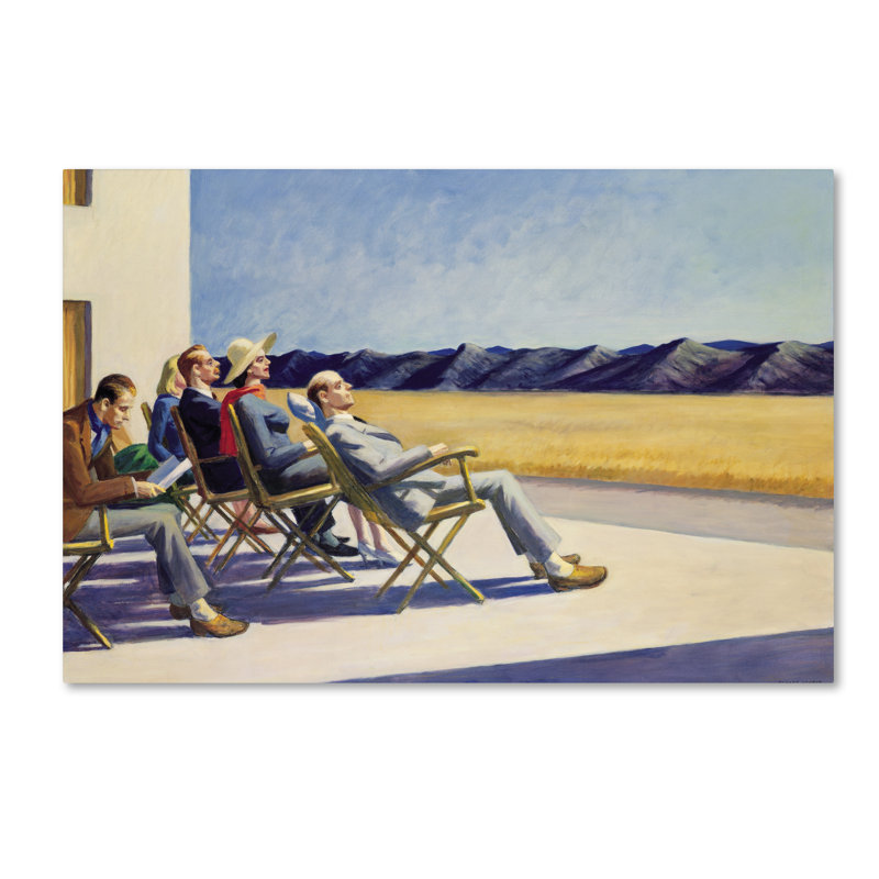 «People in Sun» par Edward Hopper - reproduction, 16 po x 24 po