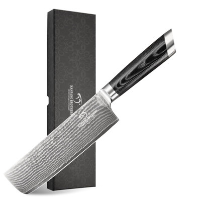 Nanfang Brothers Damascus Steel Knife Block Set