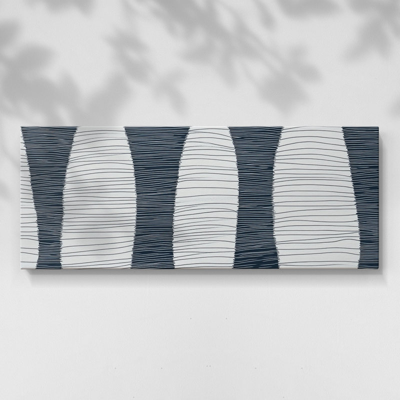 Toile tendue avec châssis abstrait # 8-Series, H 12 po x l 30 po