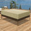 Housse de table pour l'extérieur, ensemble de table et chaises rectangulaire imperméable avec sac de rangement (beige)