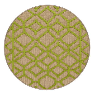 Machine Washable Trellis Beige Area Rug