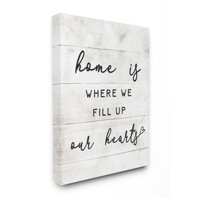 " Home Is Where We Fill Up Our Hearts Family " by Daphne Polselli