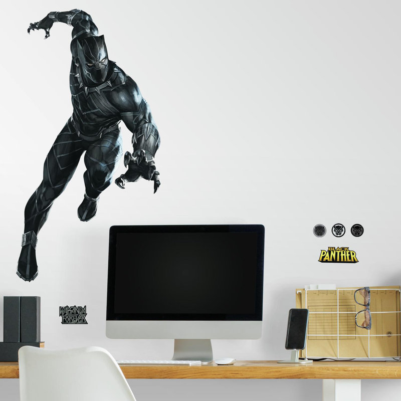Adhésif décoratif noir et colle