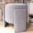 Stylish Pouffe Ottoman, Grey Foam, 15.4 x 15.8 x 15.4 inches | Durable 28 DNS Grey Foam & 14 DNS White Foam for Comfort | Perfect for Living Room, Bedroom, or Kids' Playroom | Versatile Seating & Footrest