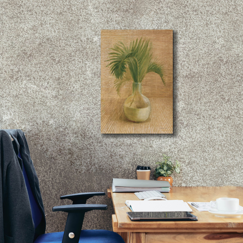 «Epic Graffiti», feuilles tropicales 2 par Danhui Nai, art mural sur toile, H 26 po x l 18 po