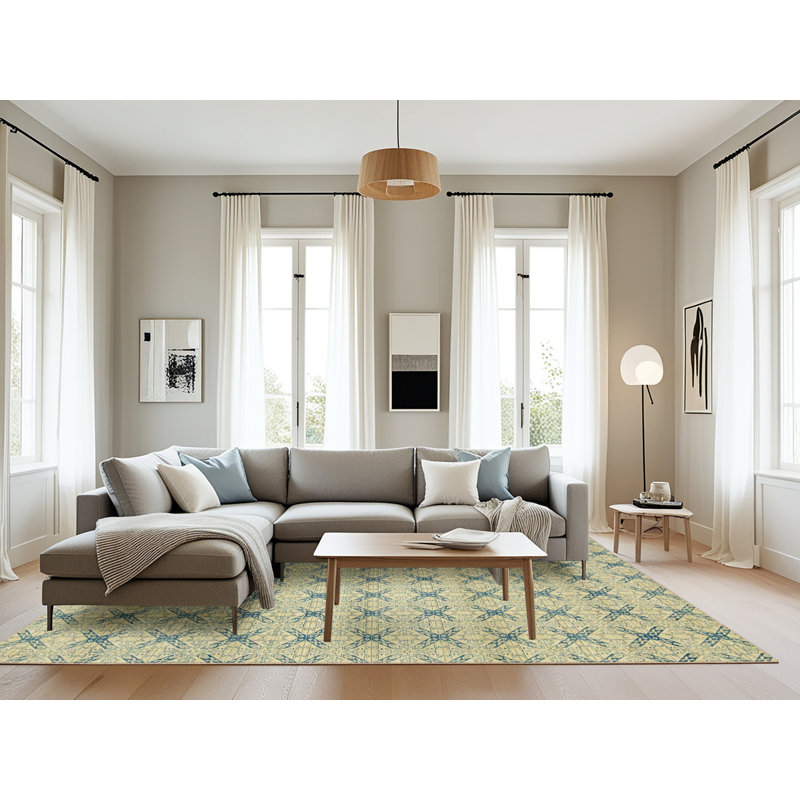 Abstract Indoor Rug, Rectangle 8' x 12'