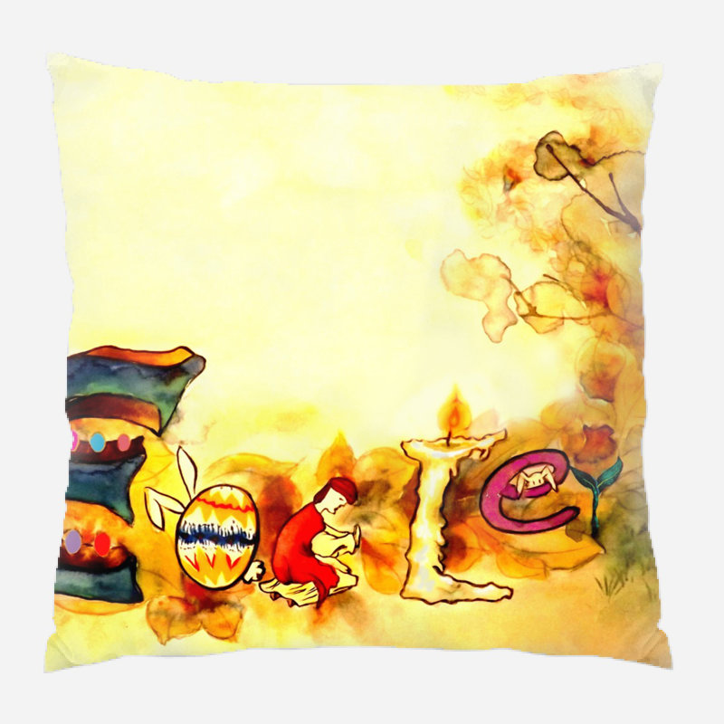 Coussin de pâques Mccready, Microsuède, Intérieur