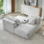 Chaise longue double compressible avec porte-gobelets, aucun assemblage requis