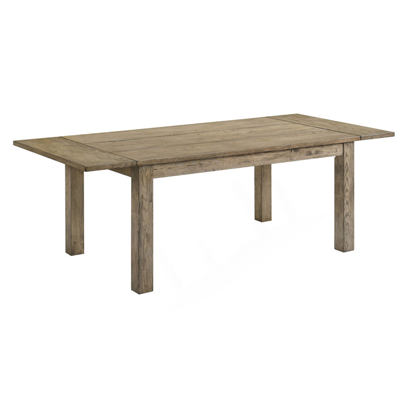 87-Inch Solid Wood Extension Dining Table