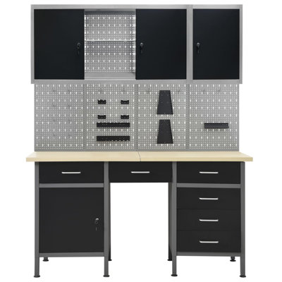Veilleux 406.4cm W Metal Shelving Unit