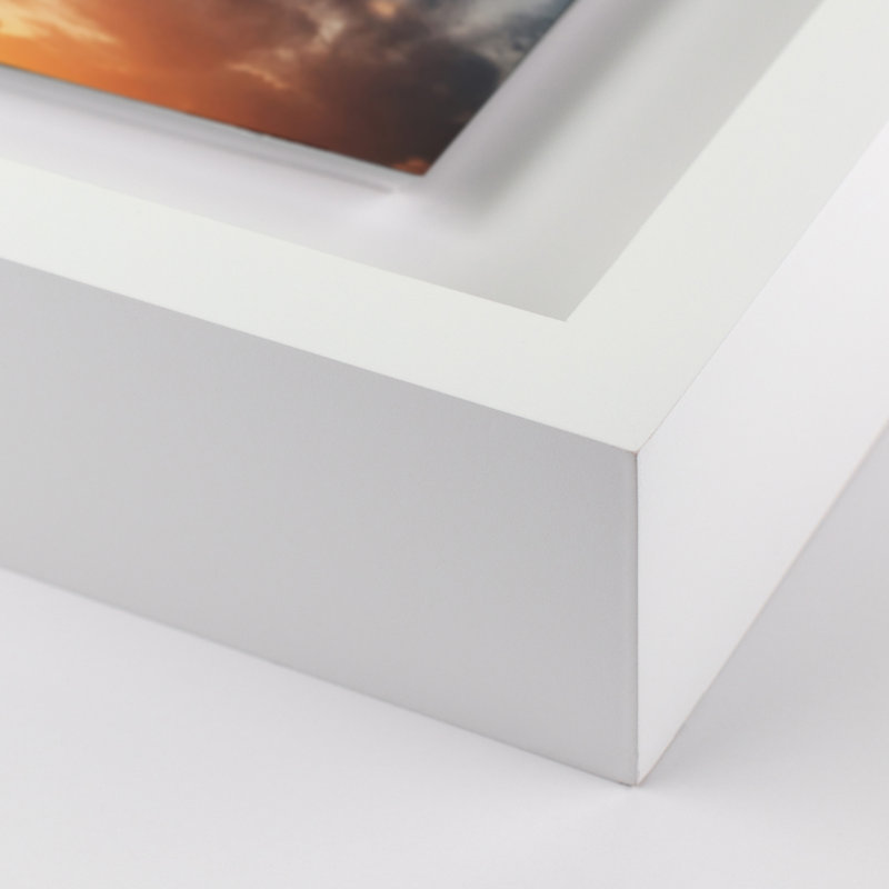 Sunset Plane Print by Vitaliy Paykov, White