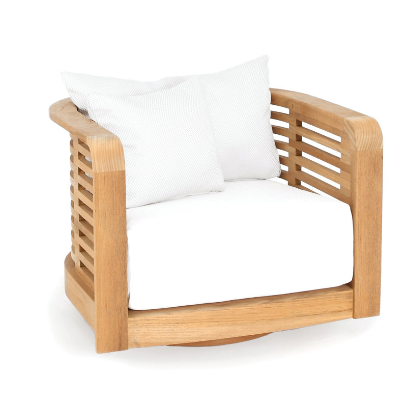 Hamilton Outdoor Teak Swivel Lounge Chair