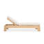 Chaise longue d'extérieur en eucalyptus Blakely
