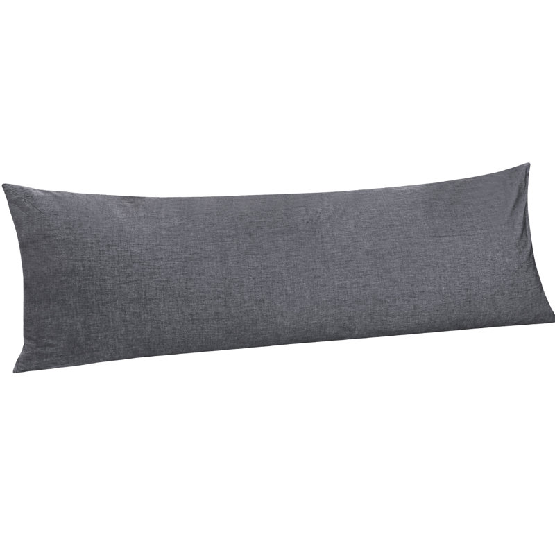 Protège-oreiller 100% coton , Gris foncé